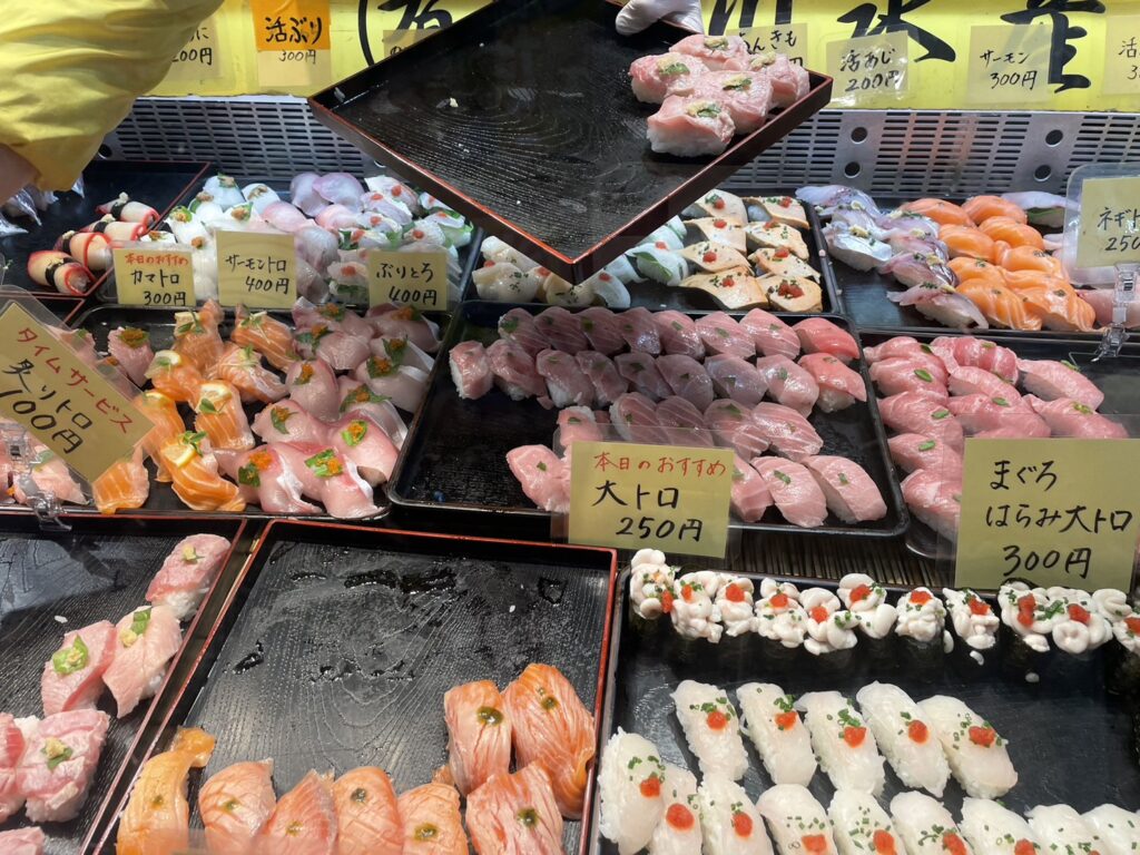 唐戸市場のお寿司